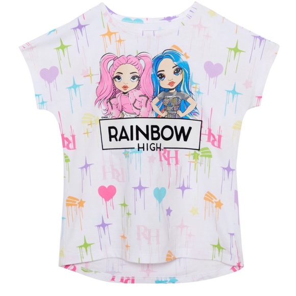 Rainbow High Girl’s 3-Pack Graphic Tee Set - Picture 4 of 4